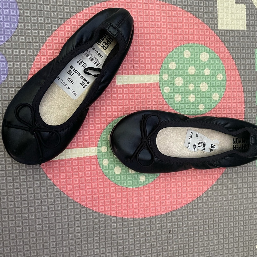 New Harper Canyon toddler girl ballet flats